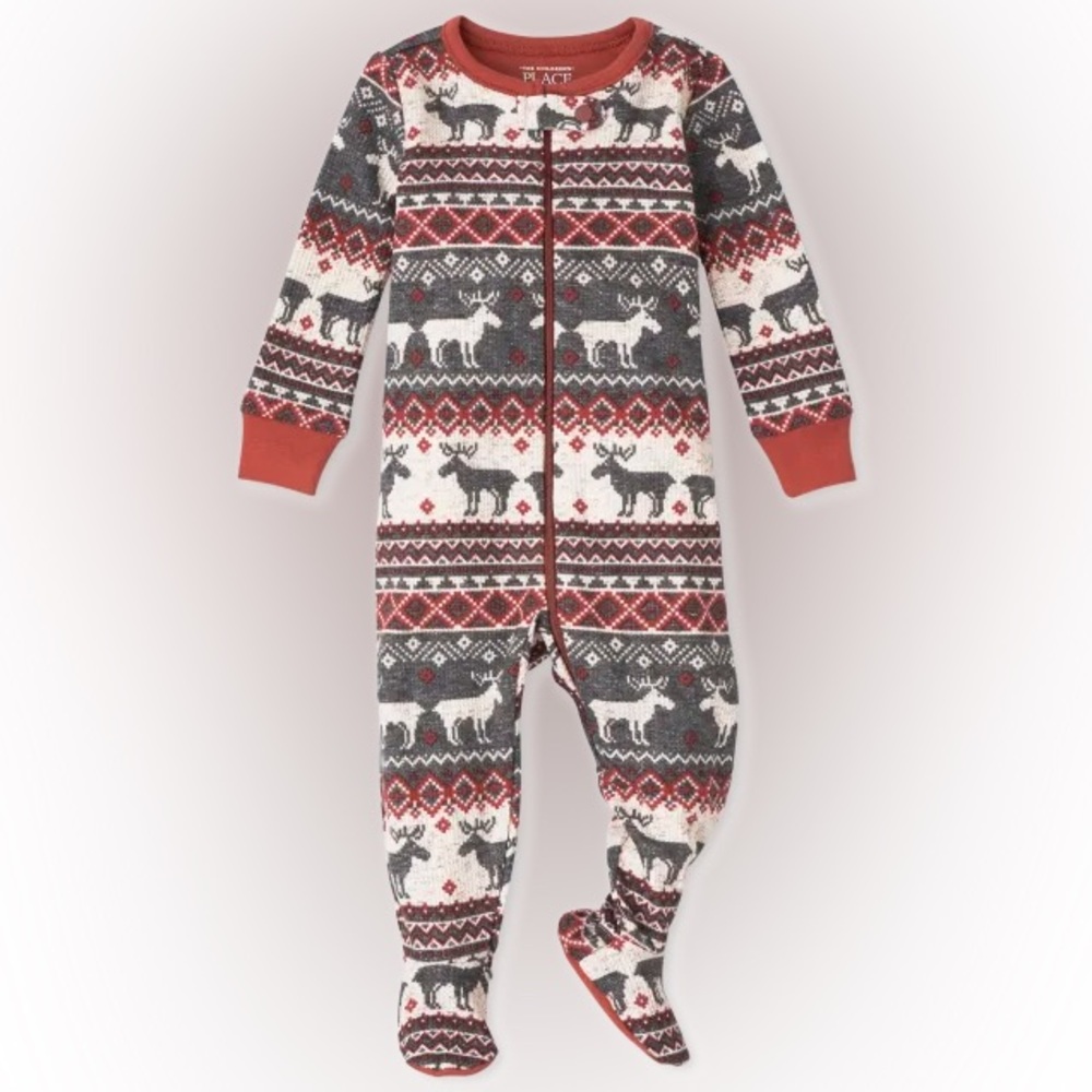 127 NWT The Children’s Place Thermal Footed Pajama - Size: 3-6 months